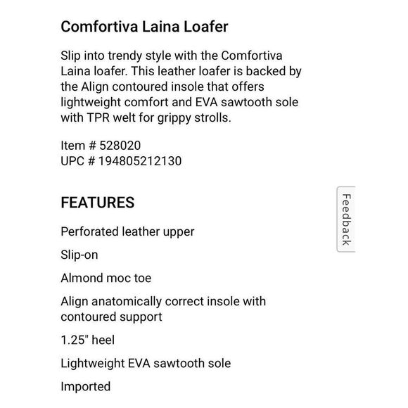 Comfortivia align Laina perforated black loafers nwob - Picture 2 of 10